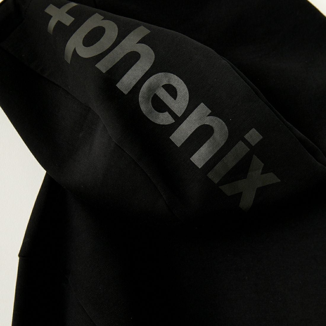 +phenix [プラスフェニックス] 別注 ダンボールニット スウェットパーカー [POO-24038IN-JF] BLACK