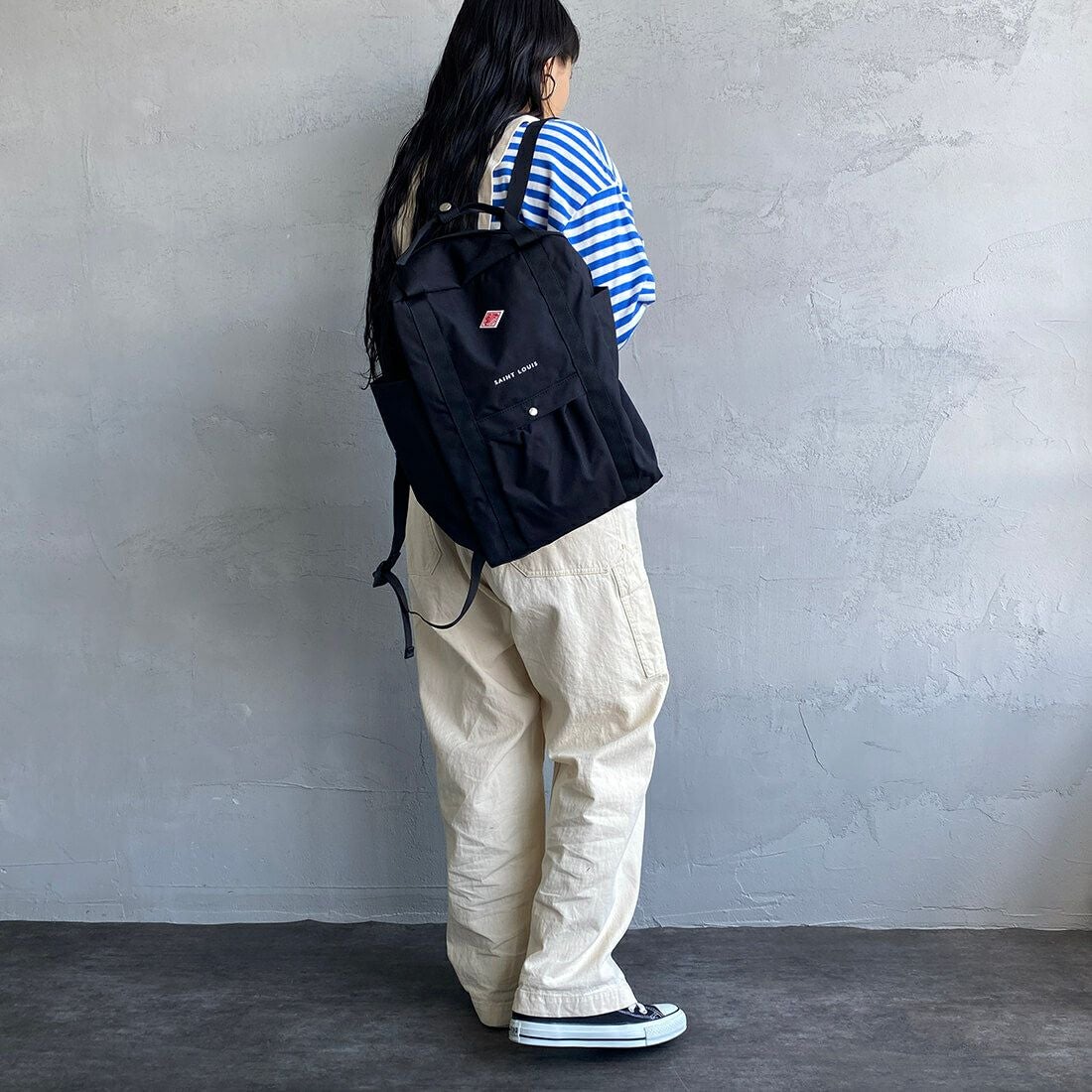 DANTON [ダントン] コーデュラナイロン 2WAYスクエアバッグ SAINT LOUIS [SAINT-LOUIS] BLACK