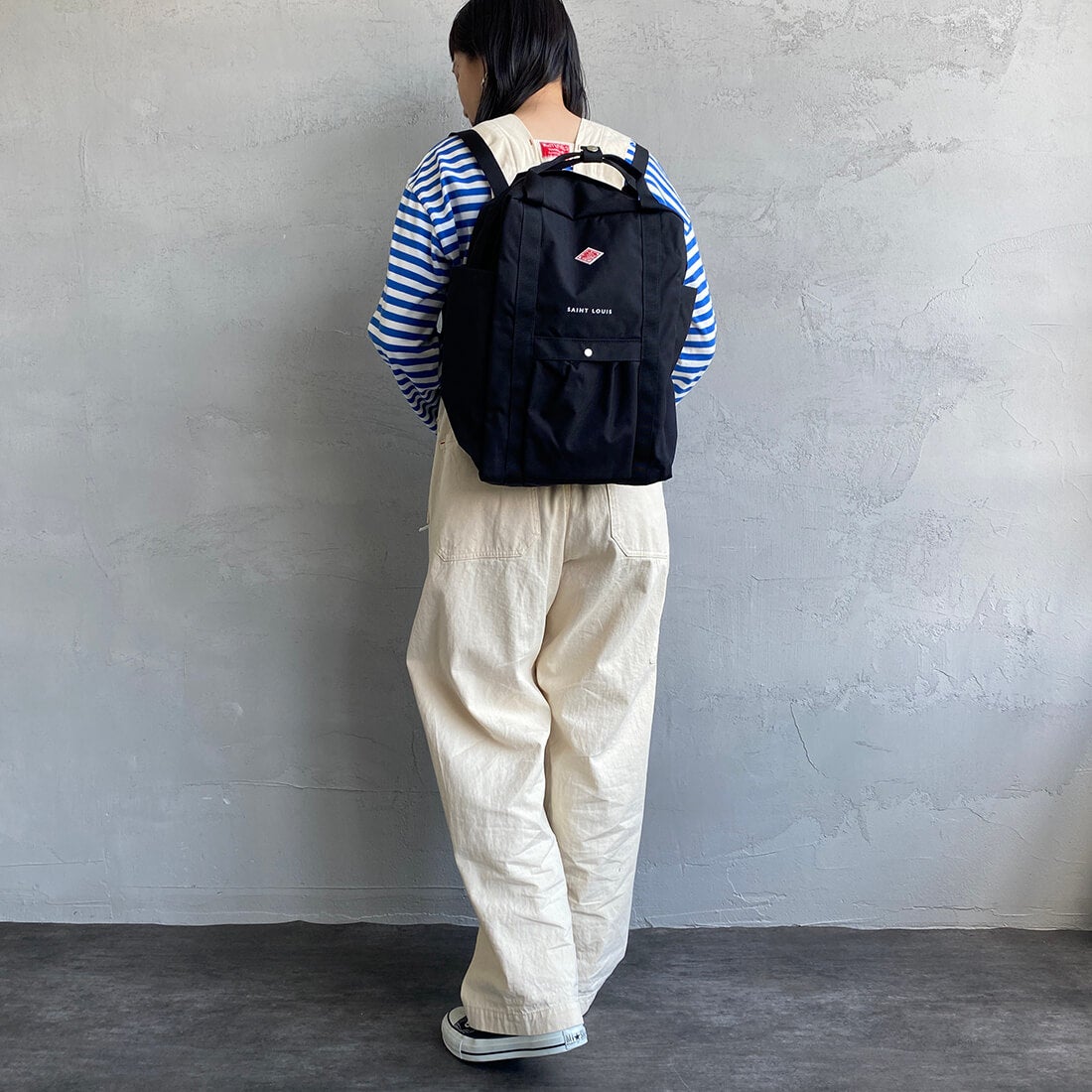 DANTON [ダントン] コーデュラナイロン 2WAYスクエアバッグ SAINT LOUIS [SAINT-LOUIS] BLACK