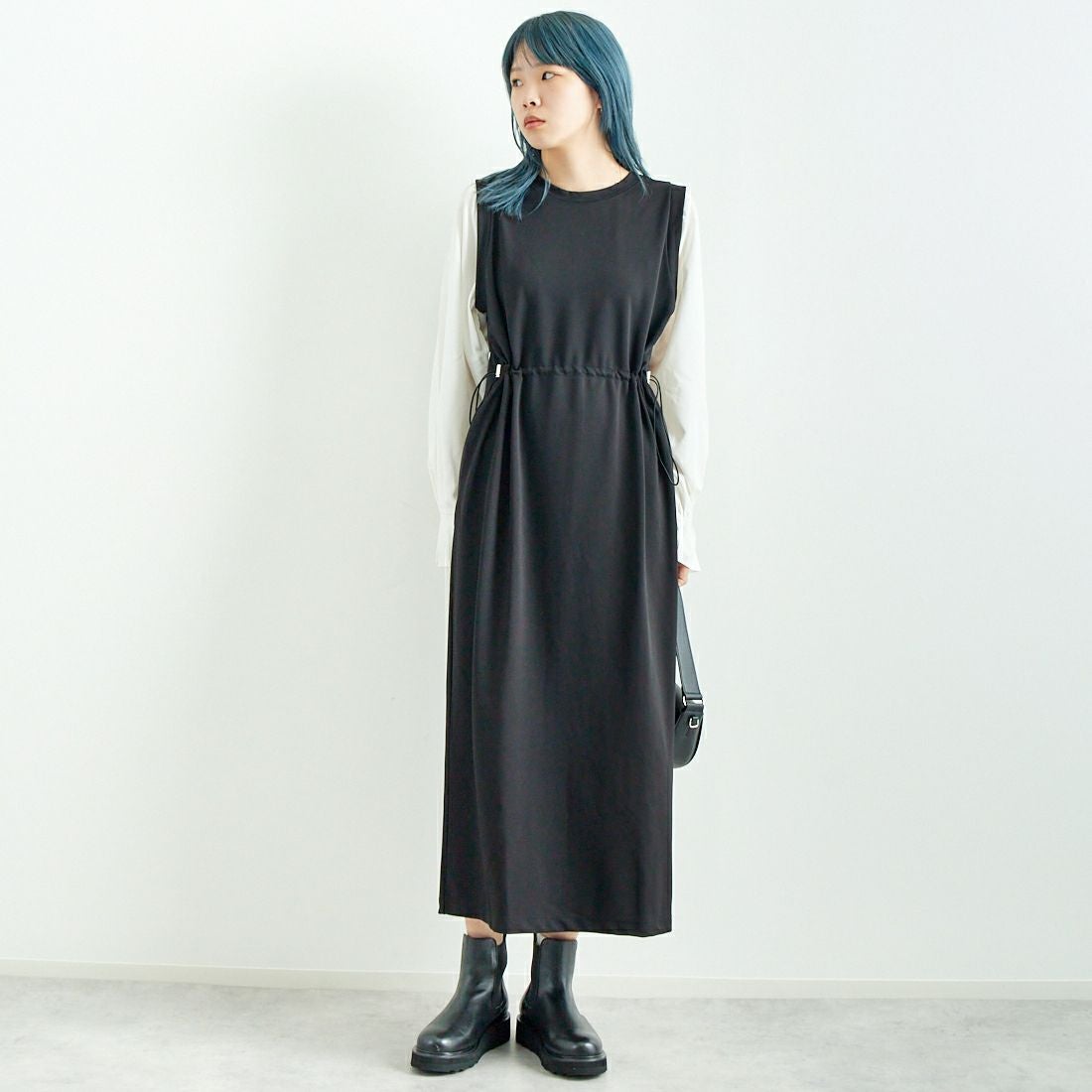 02 BLK/OFF&&モデル身長：167cm 着用サイズ：F&&