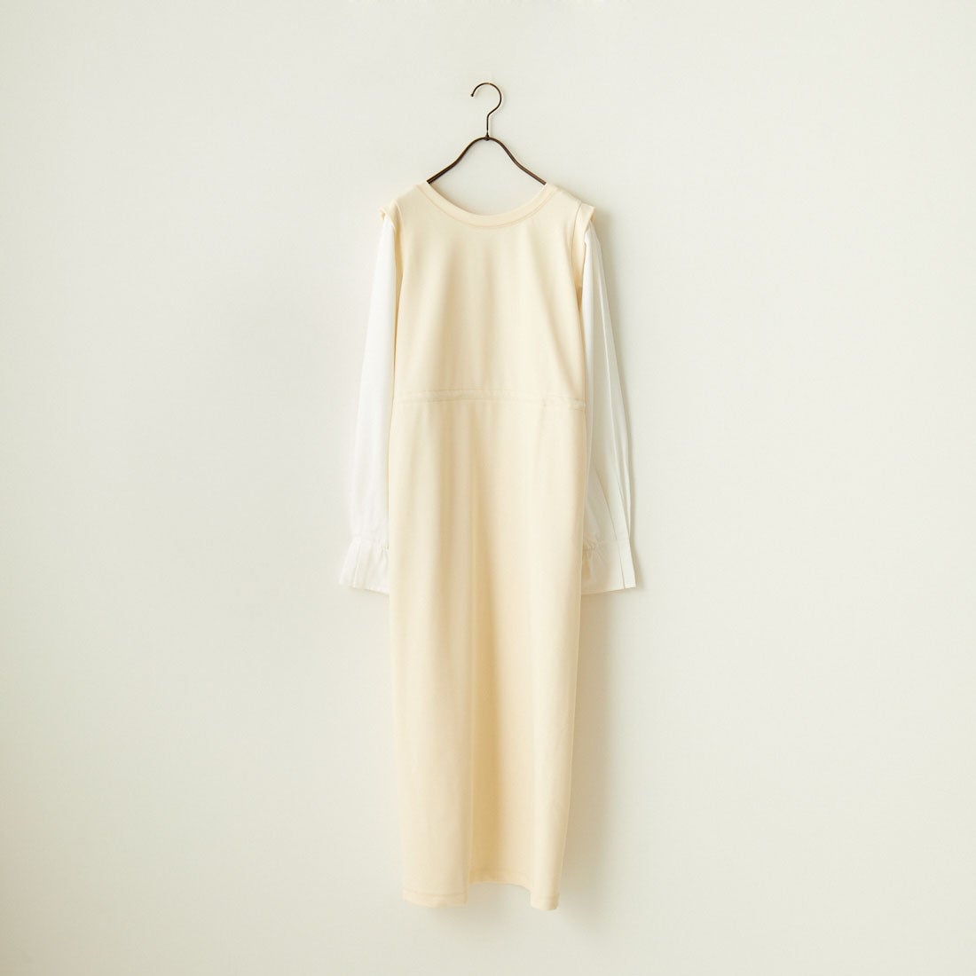 Maison de L'allure [メゾン ドゥ ラリュール] 布帛ドッキングドロストワンピース [M24132013] 21 IVR/OFF