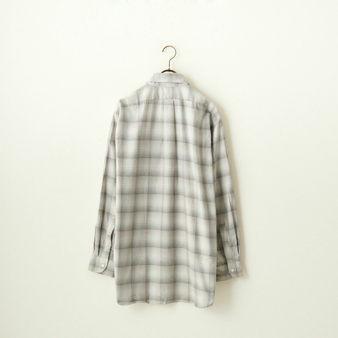 INDIVIDUALIZED SHIRTS [インディビジュアライズド シャツ] 別注 フランネルプレイドシャツ [IS200000001-JF] Q11GFP GRY