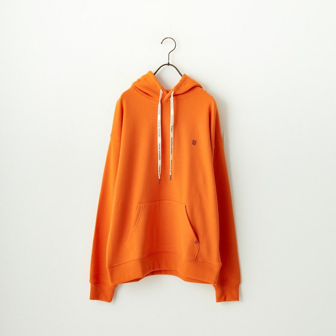 UNIVERSAL OVERALL [ユニバーサルオーバーオール] 別注 ワンポイントロゴ刺繍 スウェットパーカー [U2431230IN-JF] ORANGE