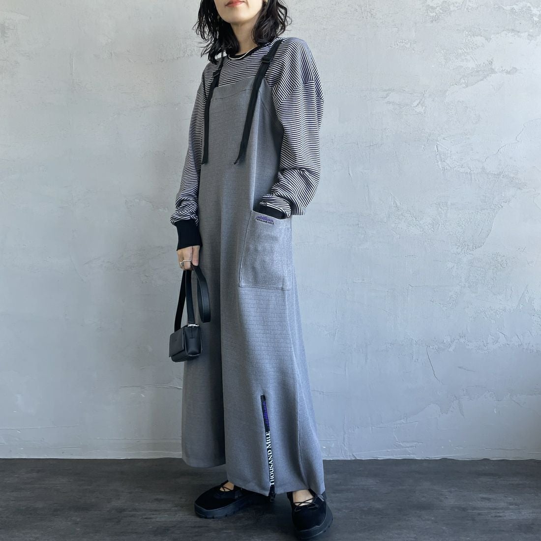 15 MD.GRAY&&モデル身長：160cm 着用サイズ：F&&