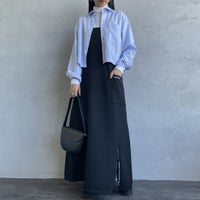 09 BLACK&&モデル身長：156cm 着用サイズ：F&&