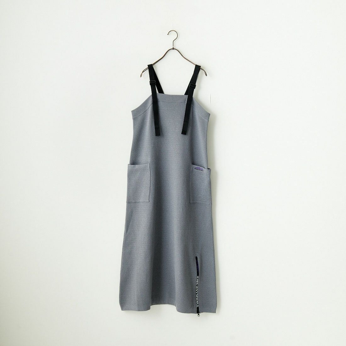THOUSAND MILE [サウザンド マイル] 別注 ハニカムニットジャンパースカート [TM242PK50352-JF] 15 MD.GRAY