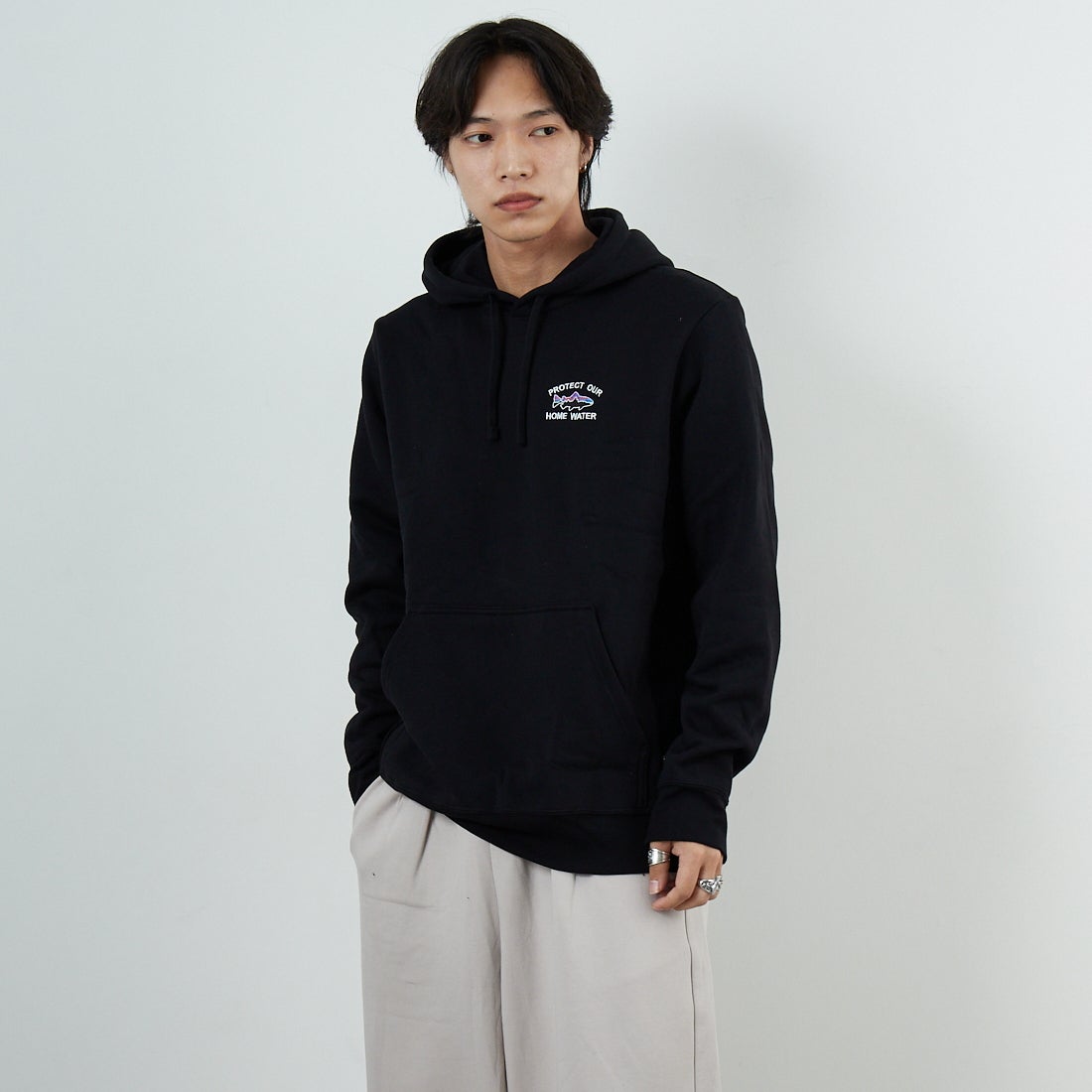 BLK&&モデル身長：179cm 着用サイズ：M&&