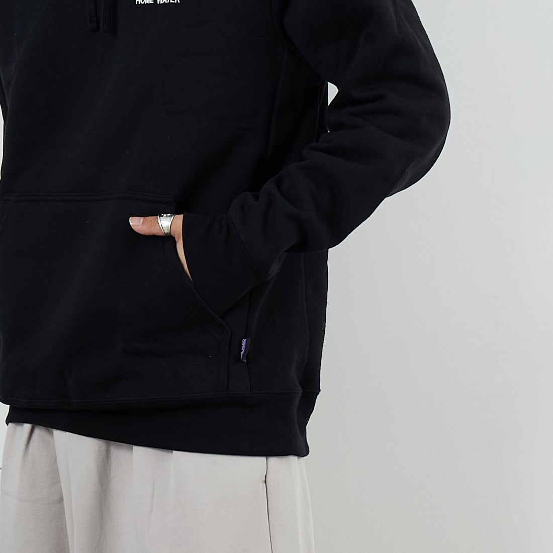 patagonia [パタゴニア] ホーム ウォーター トラウト アップライザル フーディ [39661] BLK &&モデル身長：179cm 着用サイズ：M&&