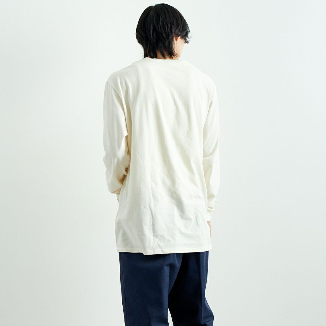 patagonia [パタゴニア] メンズ 73テキストロゴ レスポンシビリティーTシャツ [37780] BCW &&モデル身長：179cm 着用サイズ：L&&