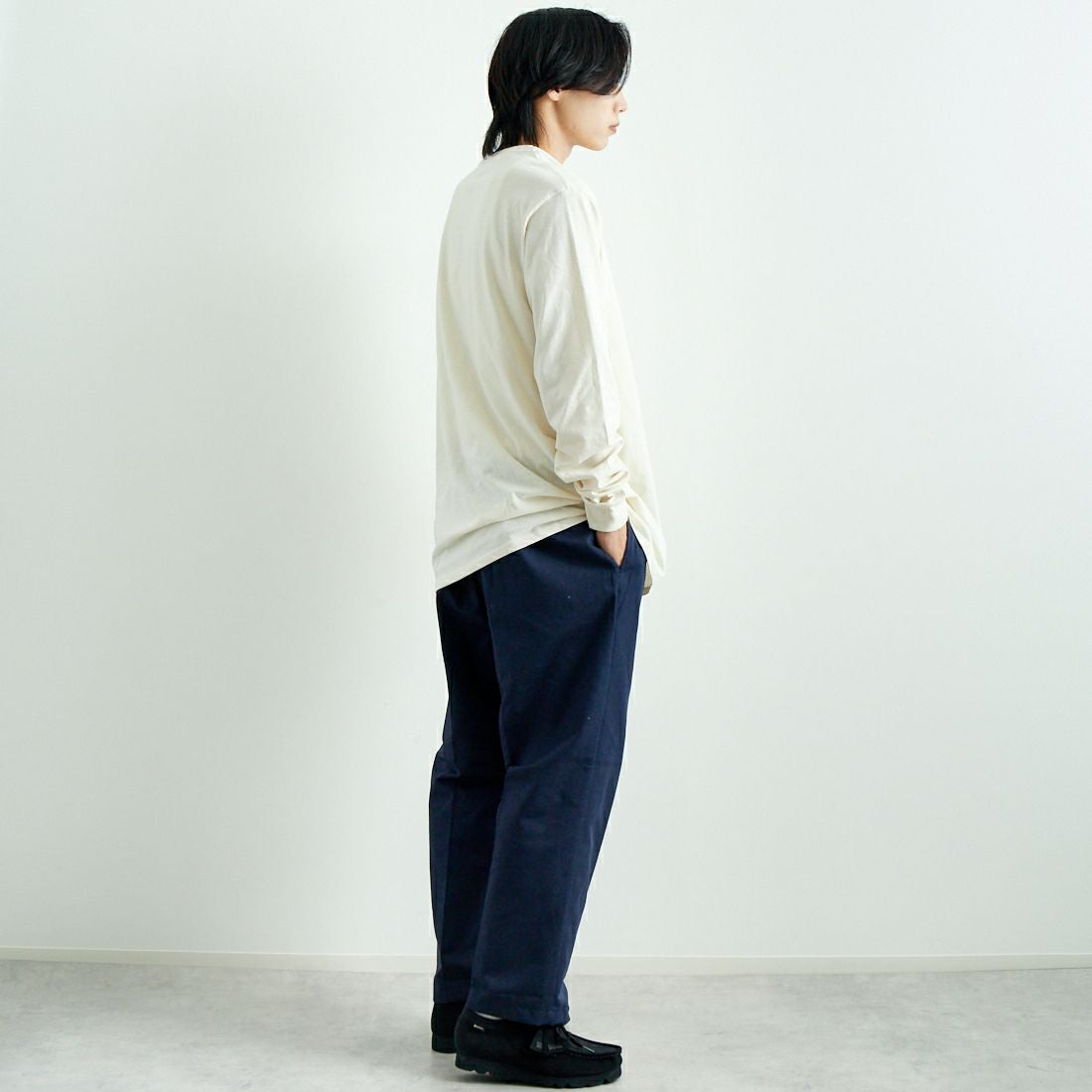 patagonia [パタゴニア] メンズ 73テキストロゴ レスポンシビリティーTシャツ [37780] BCW &&モデル身長：179cm 着用サイズ：L&&