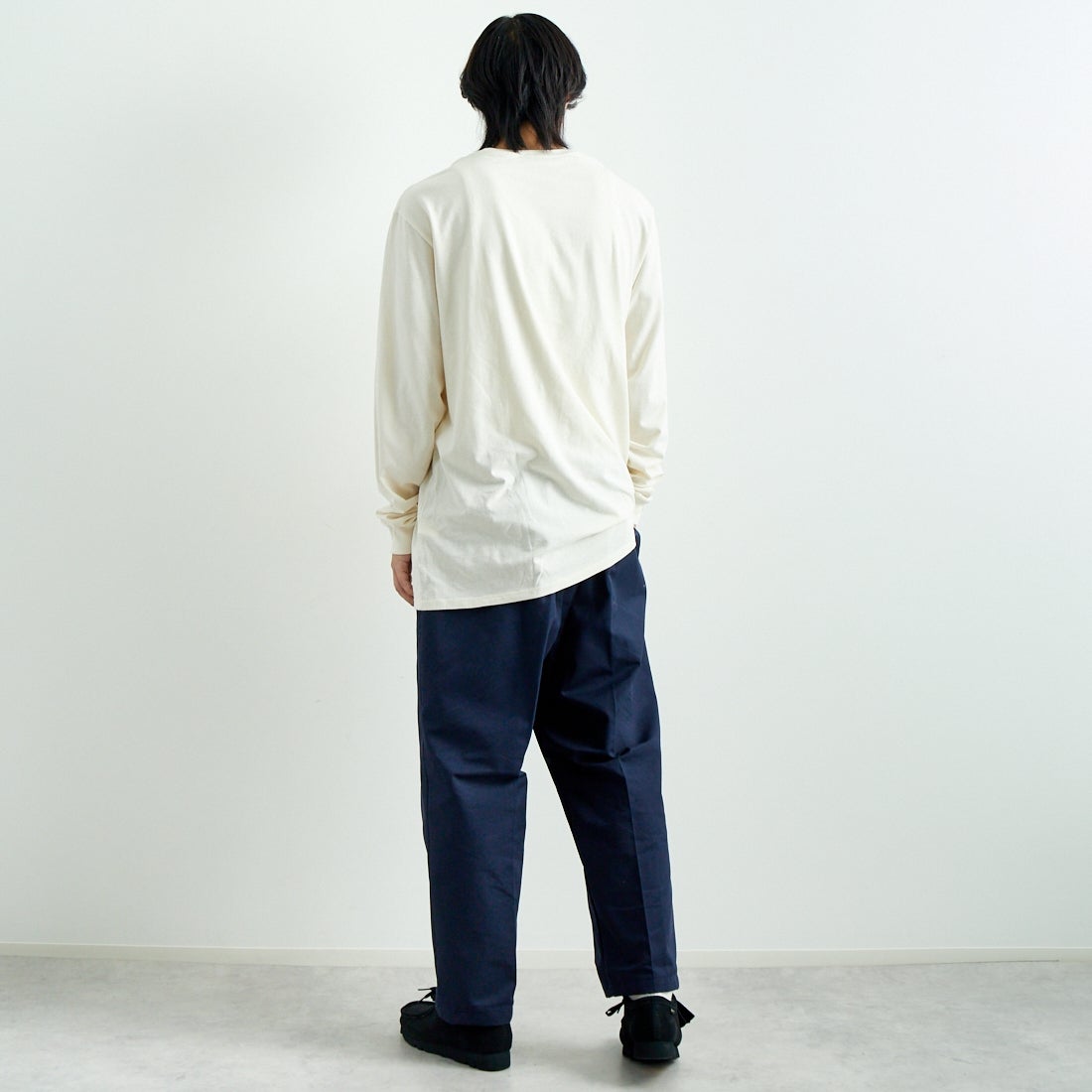 patagonia [パタゴニア] メンズ 73テキストロゴ レスポンシビリティーTシャツ [37780] BCW &&モデル身長：179cm 着用サイズ：L&&