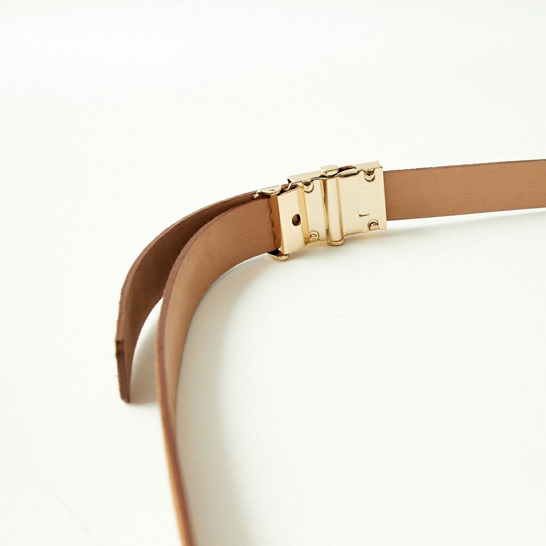 LEFIJE [レフィエ] ALSKA スエードガチャベルト [M4689B] 20 BROWN