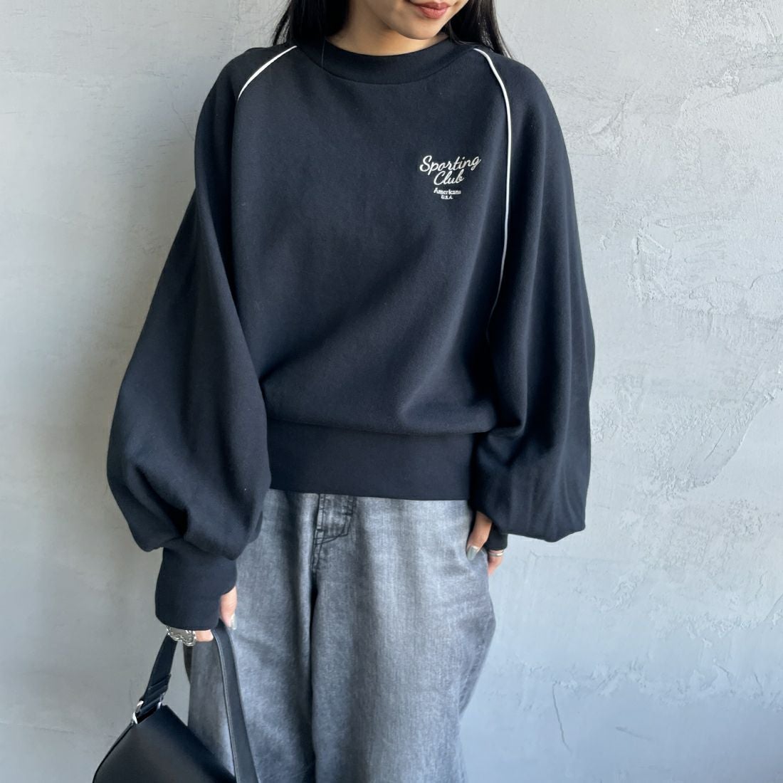 ﾌﾞﾗｯｸ&&モデル身長：156cm 着用サイズ：ONE SIZE&&