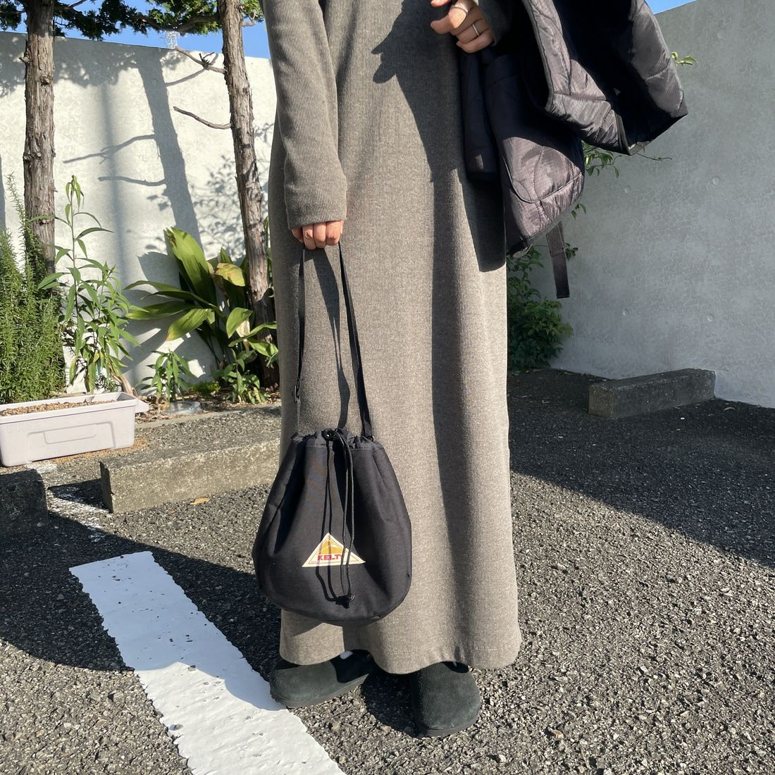 KELTY [ケルティ] リバーシブル巾着バッグ [32592465] BLACK