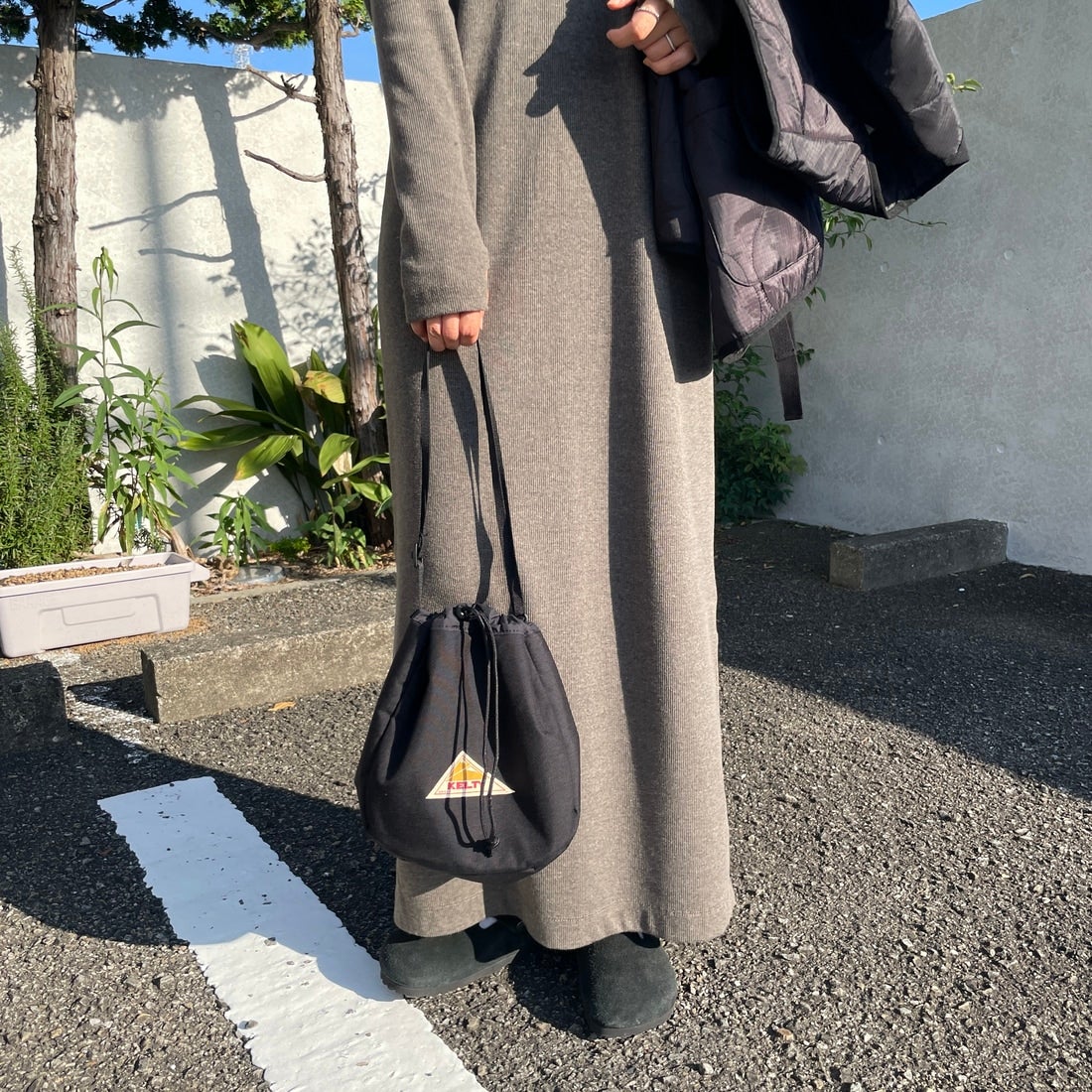 KELTY [ケルティ] リバーシブル巾着バッグ [32592465] BLACK