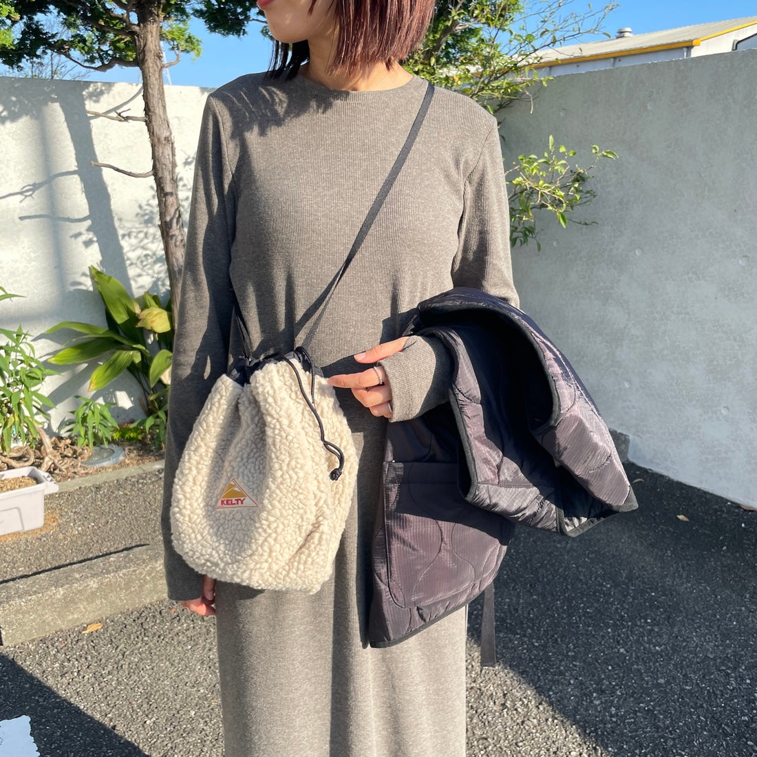 KELTY [ケルティ] リバーシブル巾着バッグ [32592465] BLACK