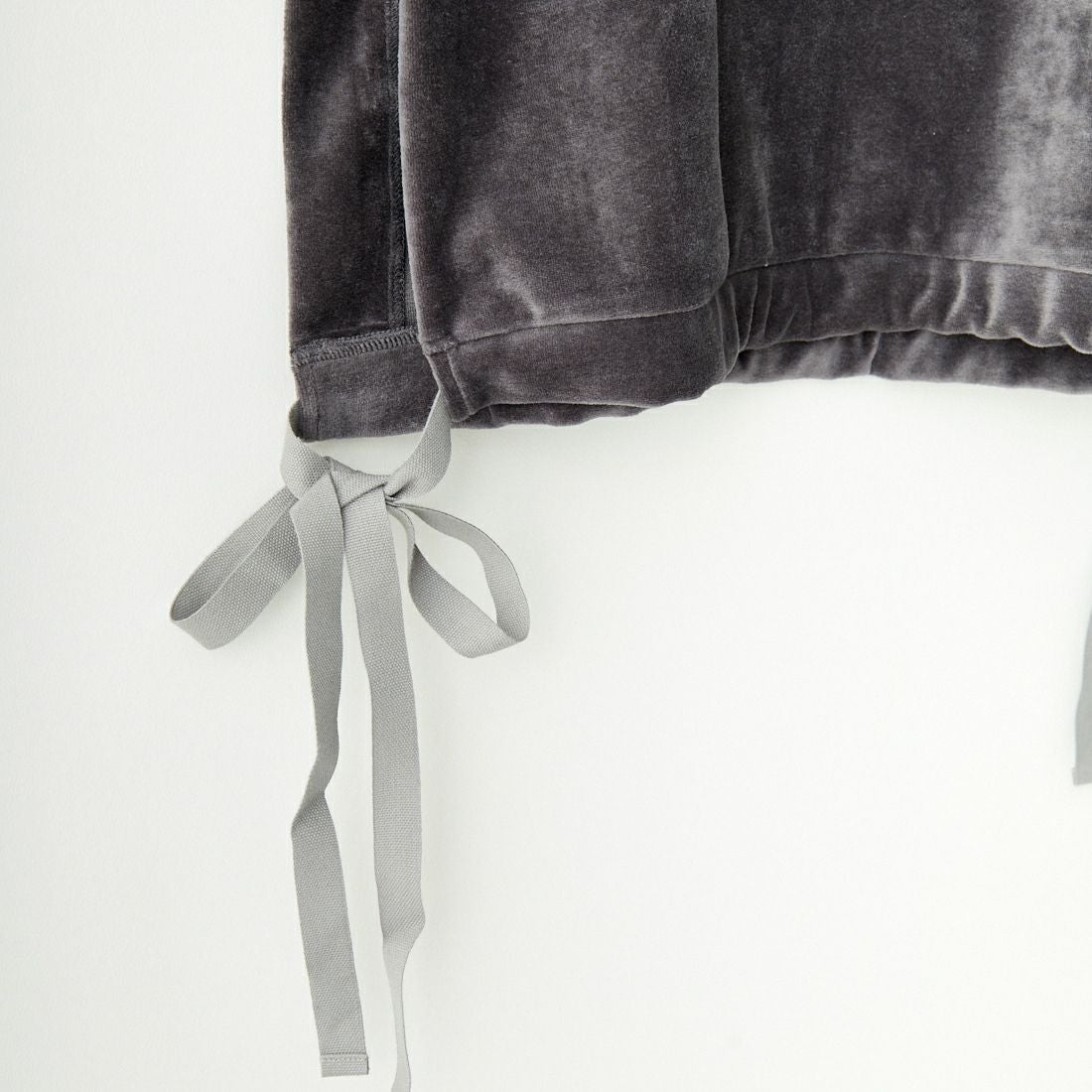 me. [ミードット] コットンベロア サイドリボンベスト [ME-24304] 285 GRAY