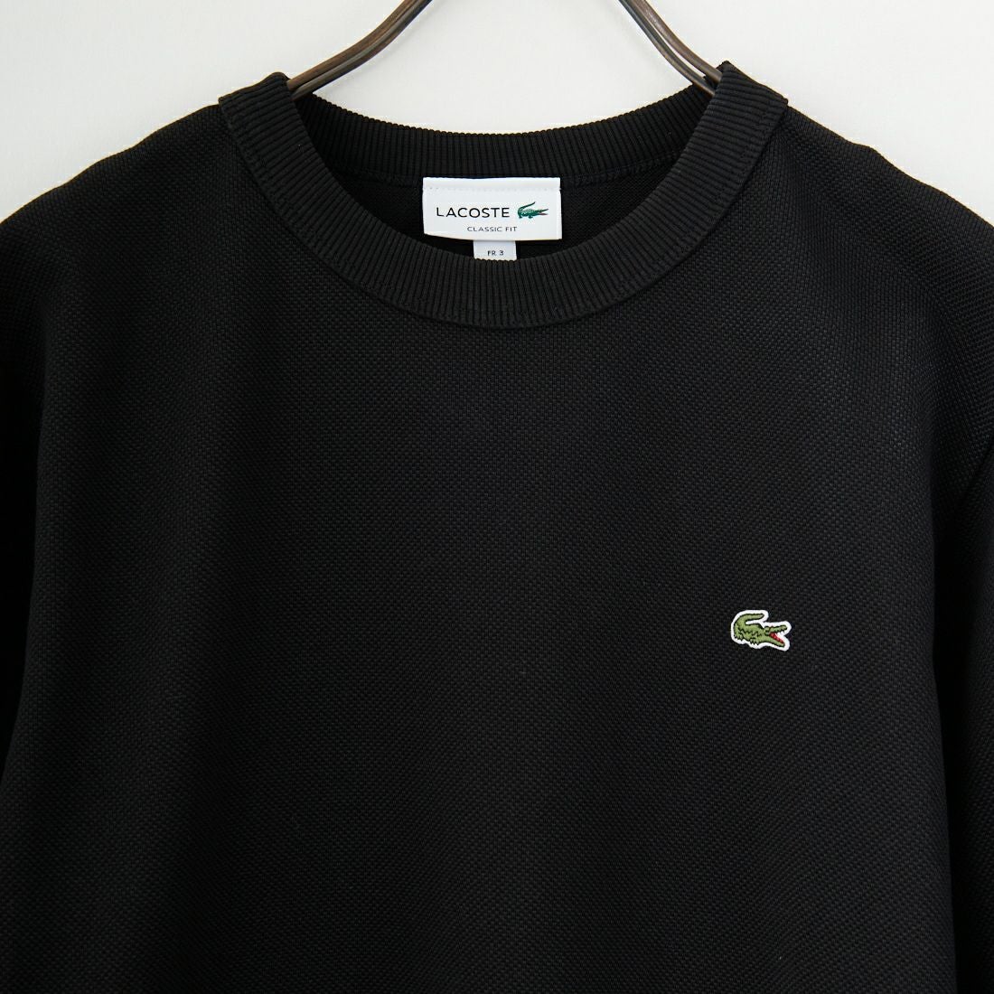 LACOSTE [ラコステ] クラシックフィットロングスリーブTシャツ [TH7019] 031 BLACK