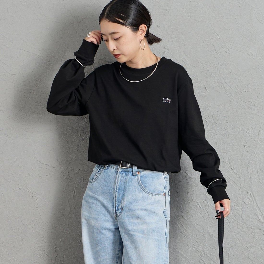 031 BLACK&&モデル身長：150cm 着用サイズ：2&&