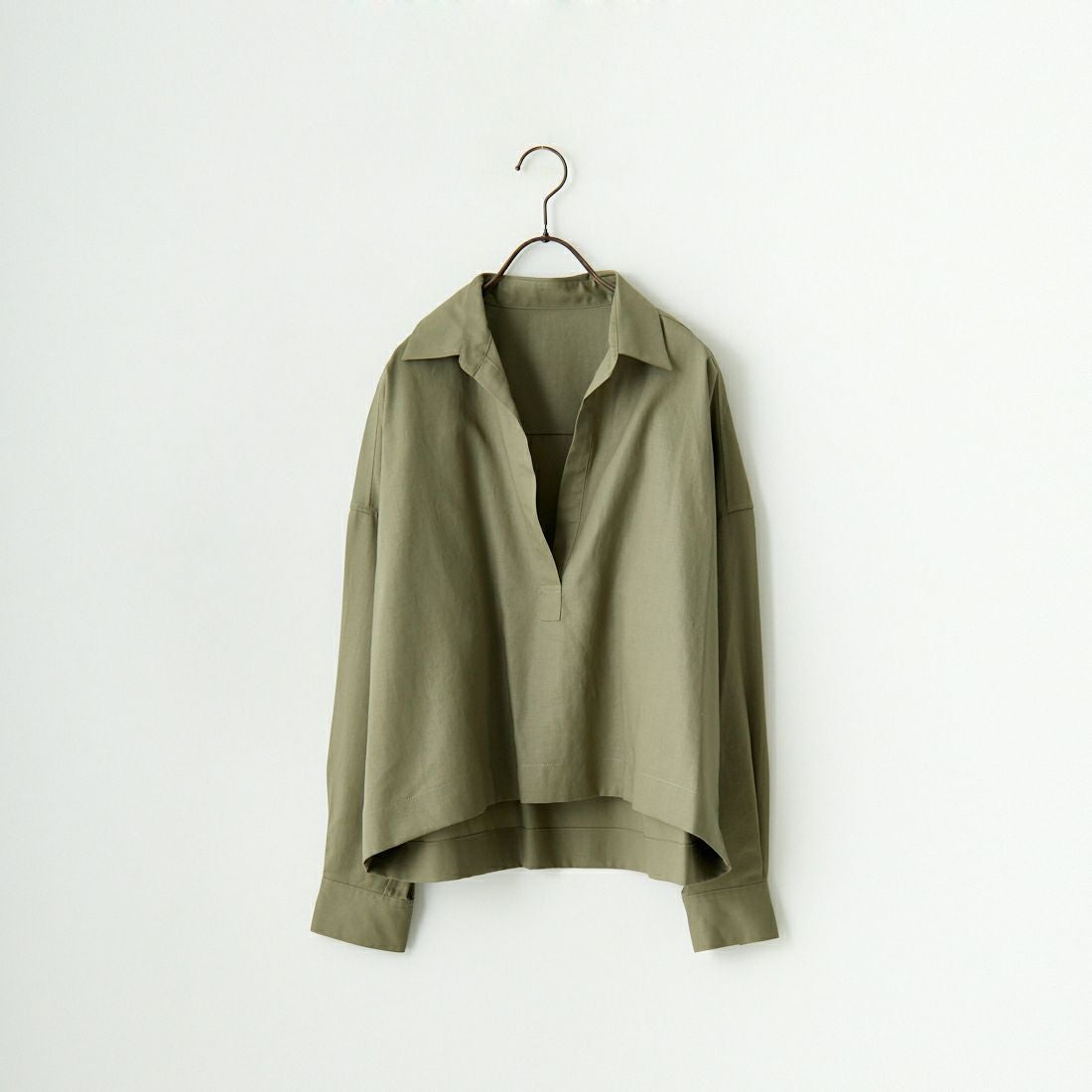 MICA&DEAL [マイカアンドディール] スキッパーショートブラウス [0124301209] KHAKI