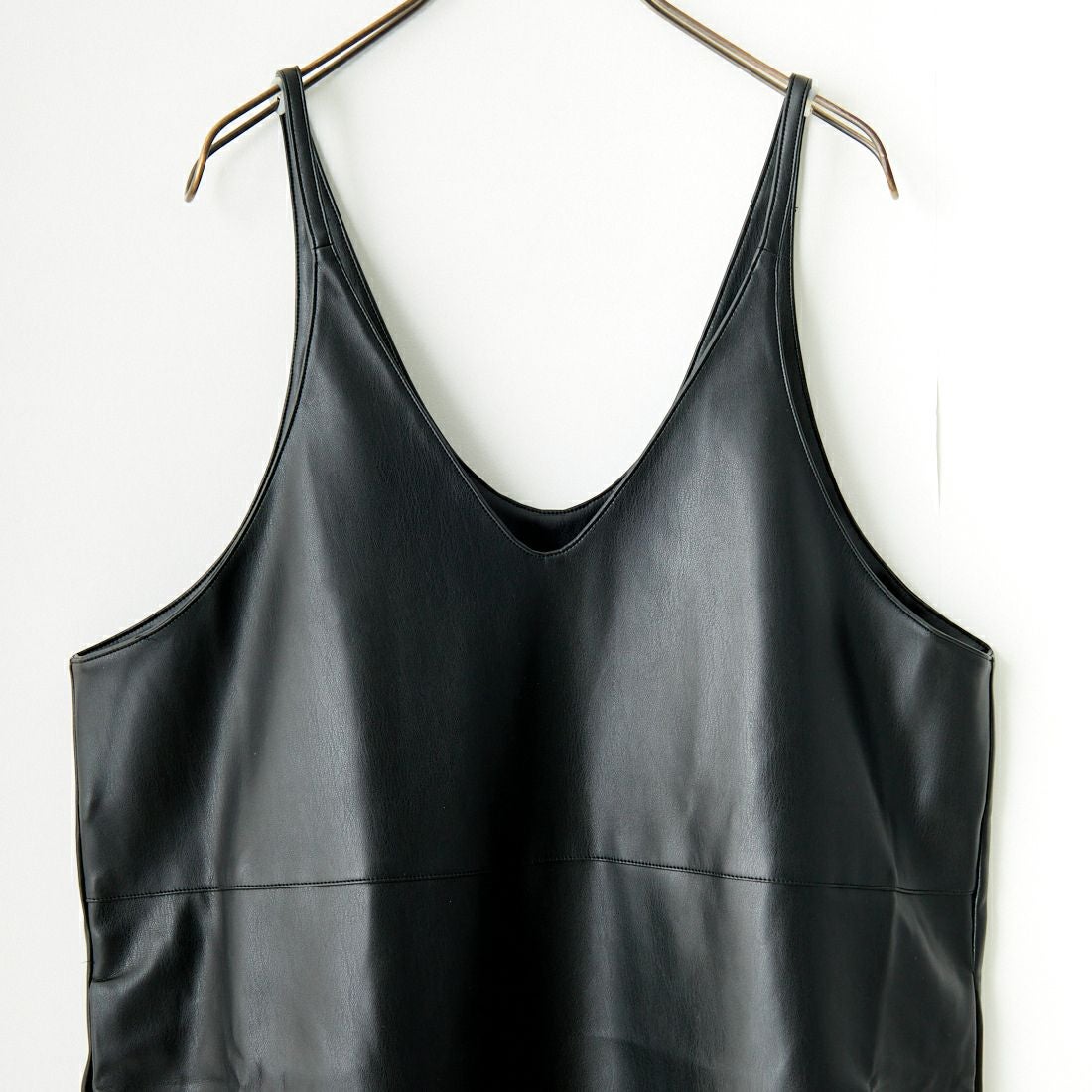 Kelen [ケレン] 2WAYエコレザー ストラップドレス [LKL24FOP2071] BLACK