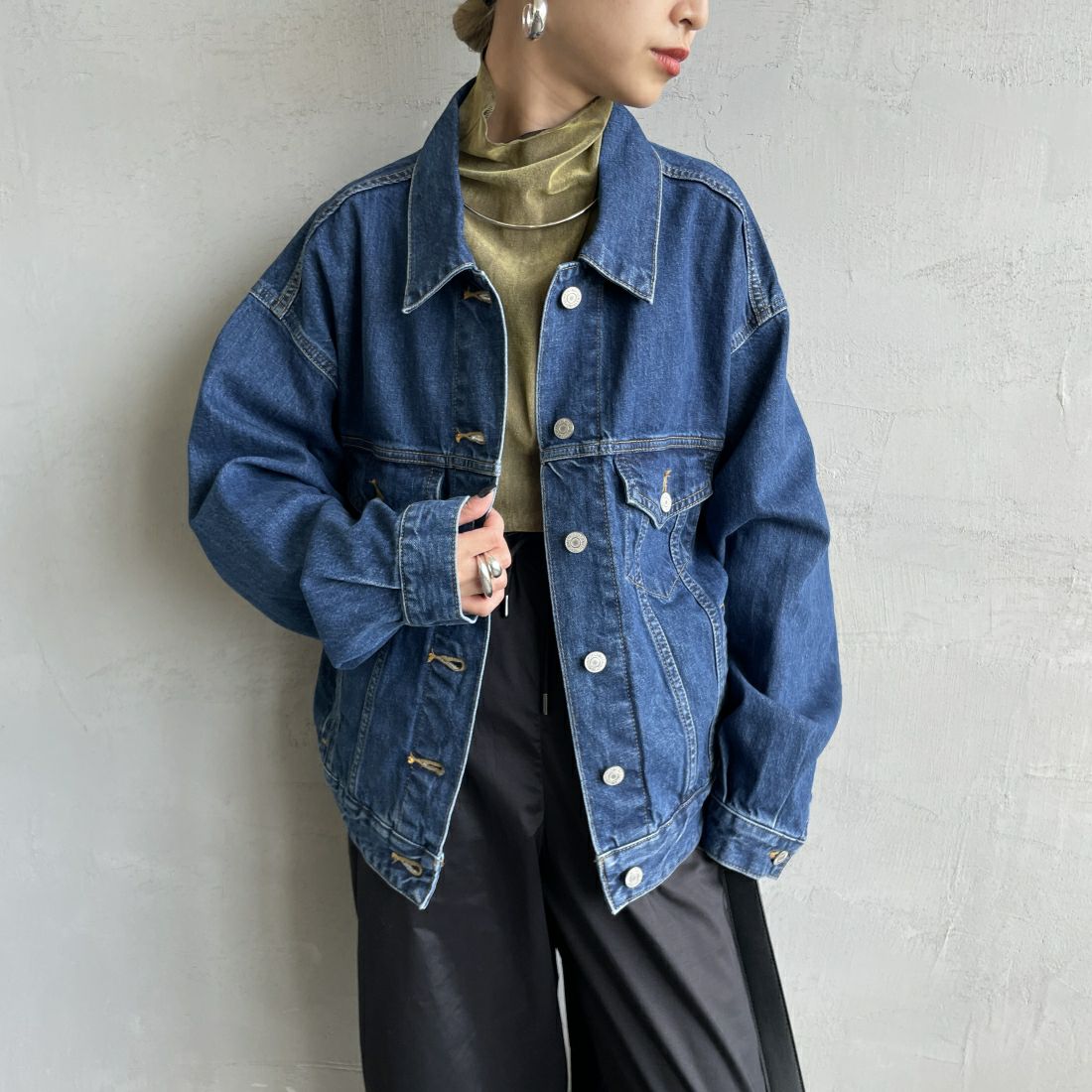 92 M.BLUE&&モデル身長：150cm 着用サイズ：F&&