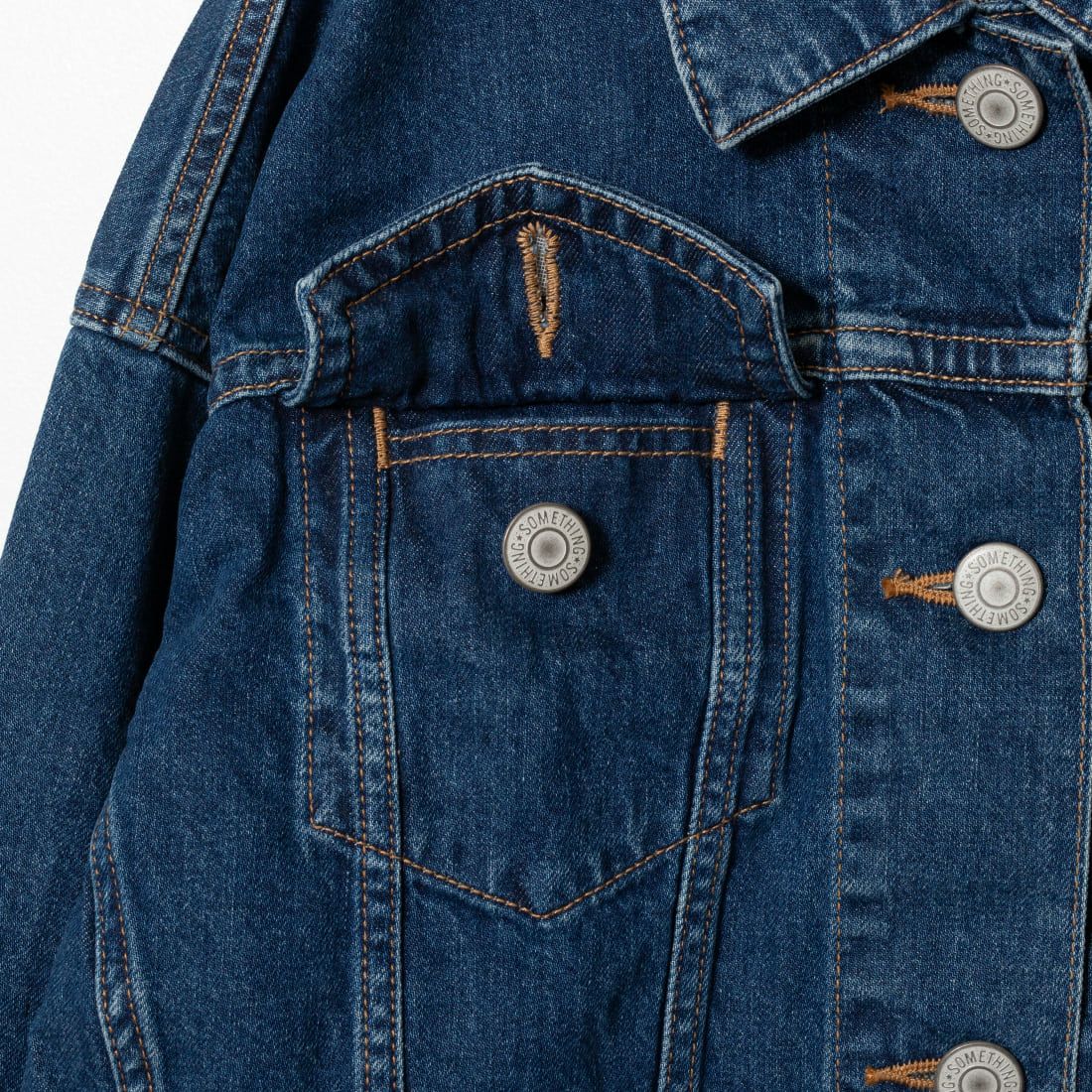 SOMETHING [サムシング] ビッグディティール デニムジャケット [ST118] 92 M.BLUE