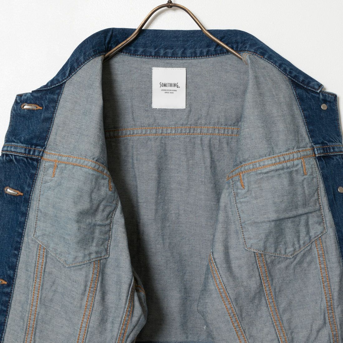 SOMETHING [サムシング] ビッグディティール デニムジャケット [ST118] 92 M.BLUE