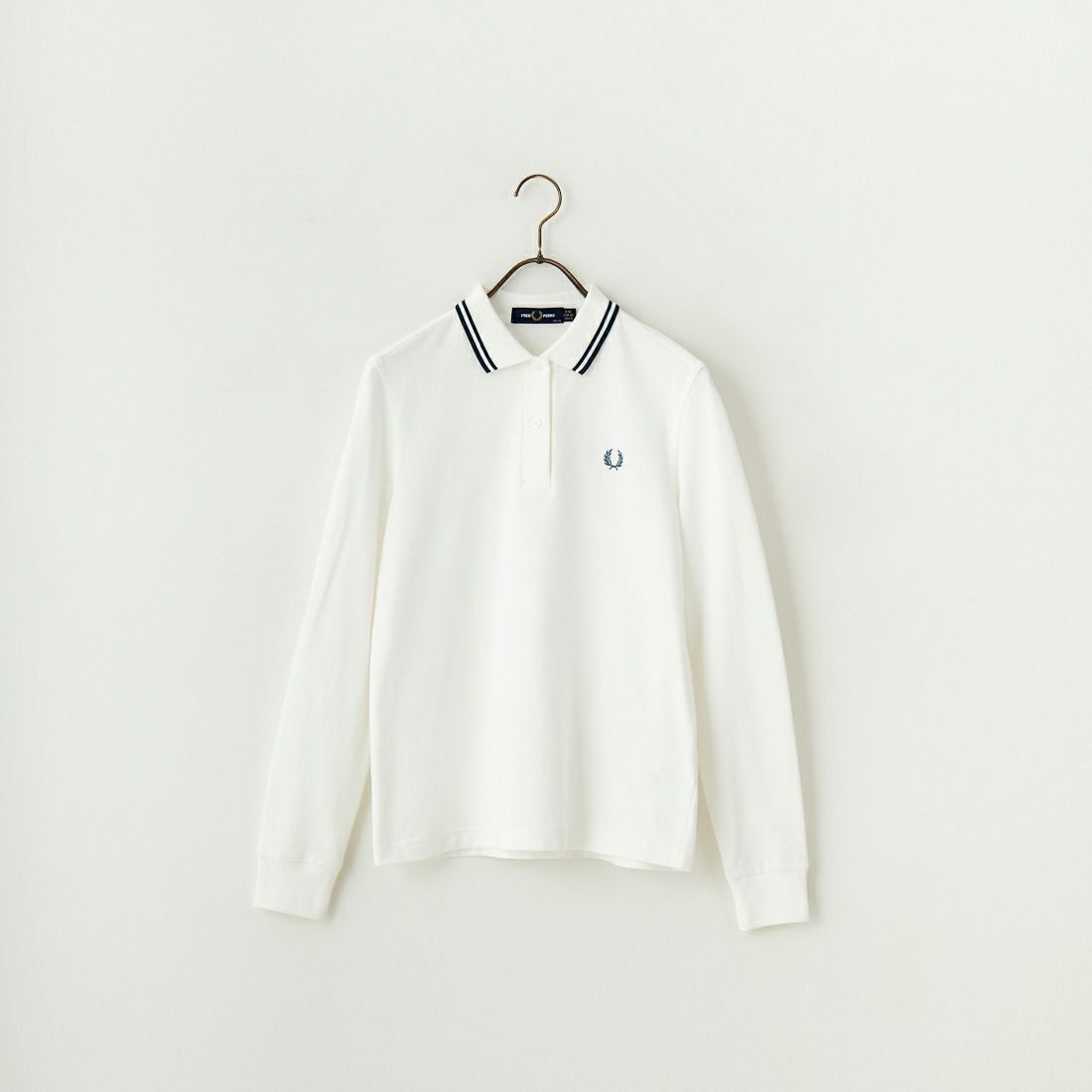 FRED PERRY [フレッドペリー] ツインティップライン ロングスリーブポロシャツ [G3636] Z78 SNOW W