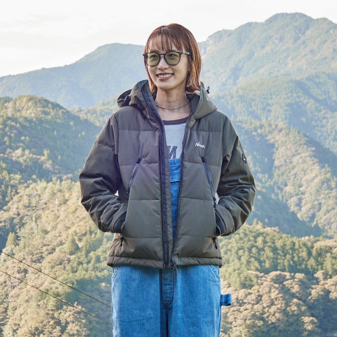 KHAKI&&モデル身長：167cm 着用サイズ：XS&&