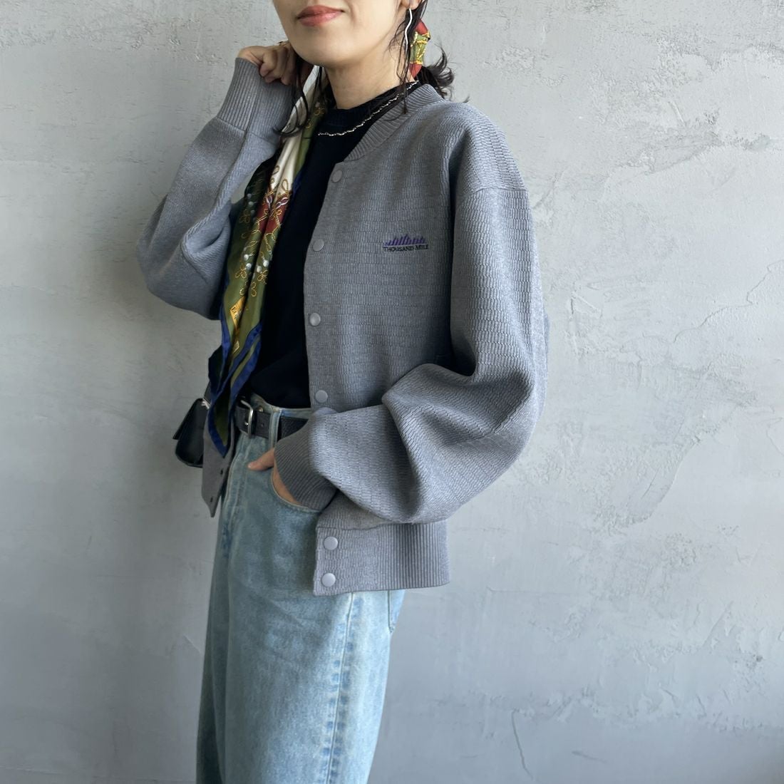 15 MD.GRAY&&モデル身長：160cm 着用サイズ：F&&