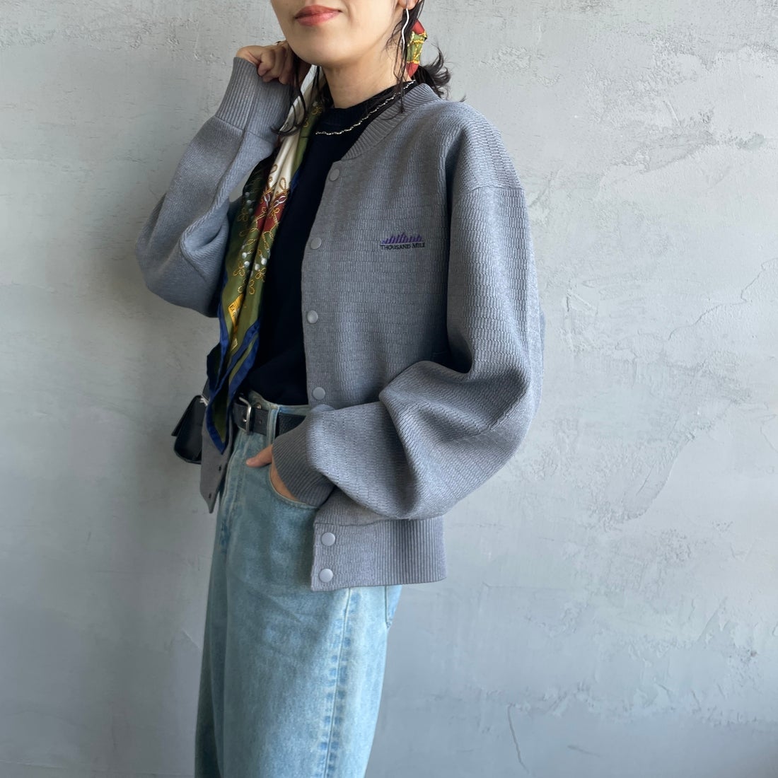 15 MD.GRAY&&モデル身長：160cm 着用サイズ：F&&