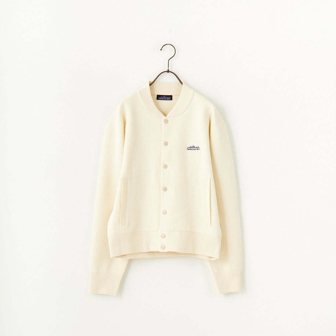 THOUSAND MILE [サウザンド マイル] 別注 ハニカムニットブルゾン [TM242PK50340-JF] 01 KINARI