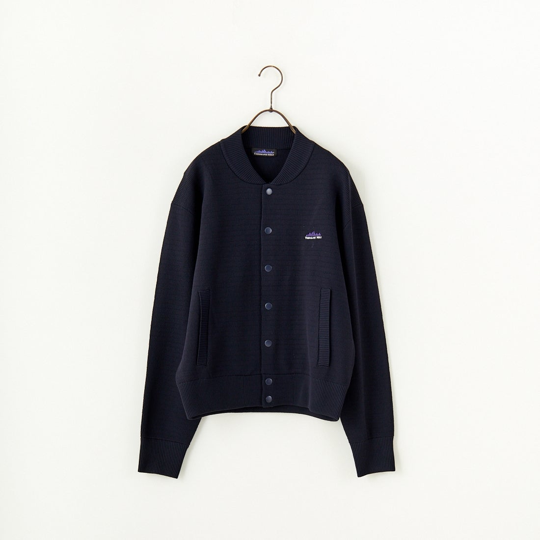 THOUSAND MILE [サウザンド マイル] 別注 ハニカムニットブルゾン [TM242PK50340-JF] 79ANAVY