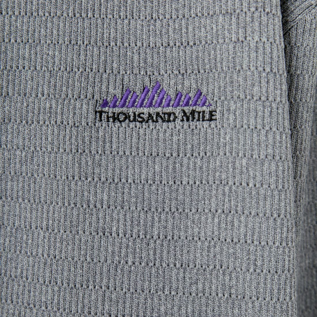 THOUSAND MILE [サウザンド マイル] 別注 ハニカムニットブルゾン [TM242PK50340-JF] 15 MD.GRAY