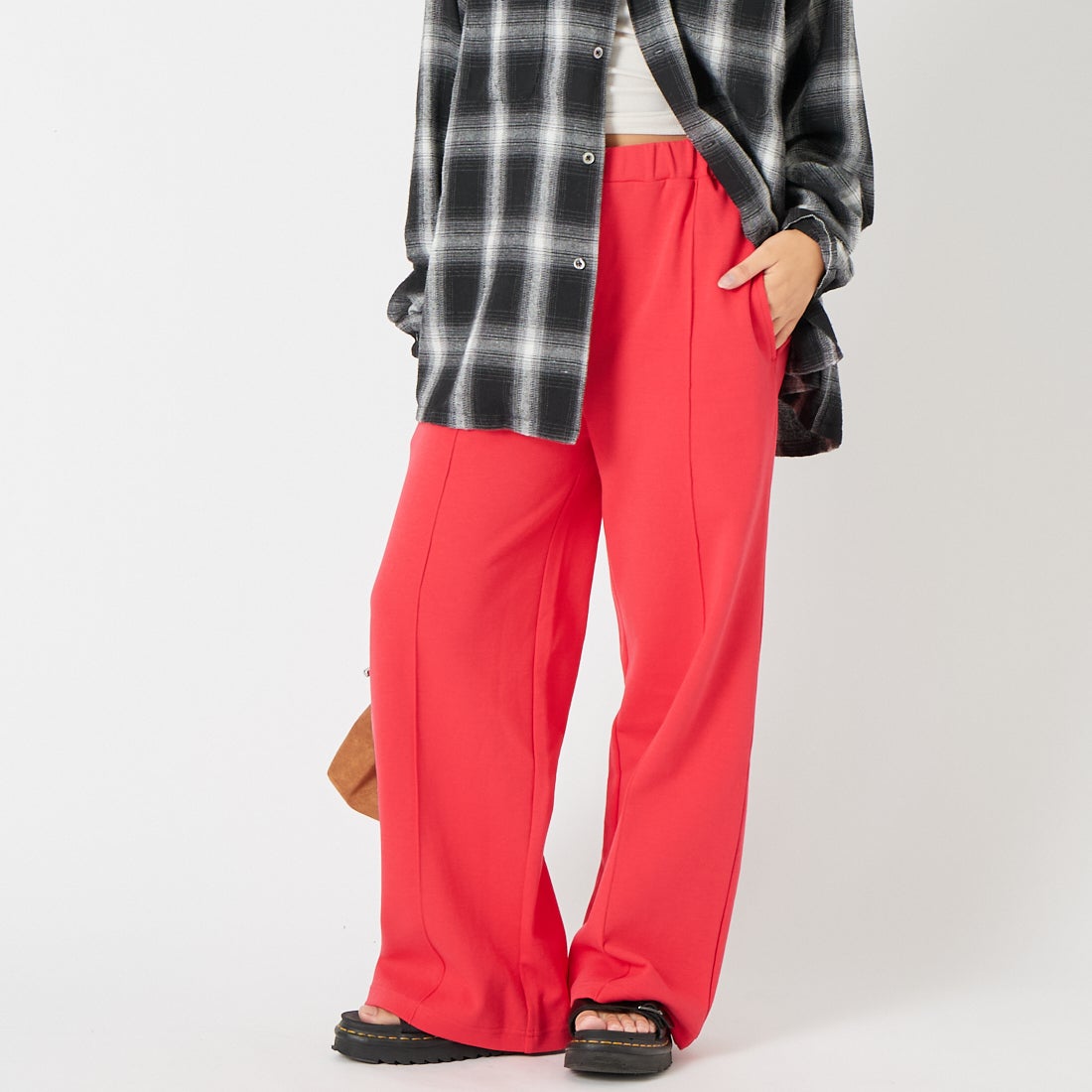 RED&&モデル身長：162cm 着用サイズ：S&&