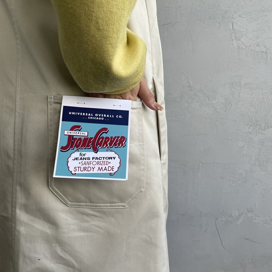 UNIVERSAL OVERALL [ユニバーサルオーバーオール] 別注 T/Cツイル ワークジャンパースカート [U2432710IN-JF] IVORY