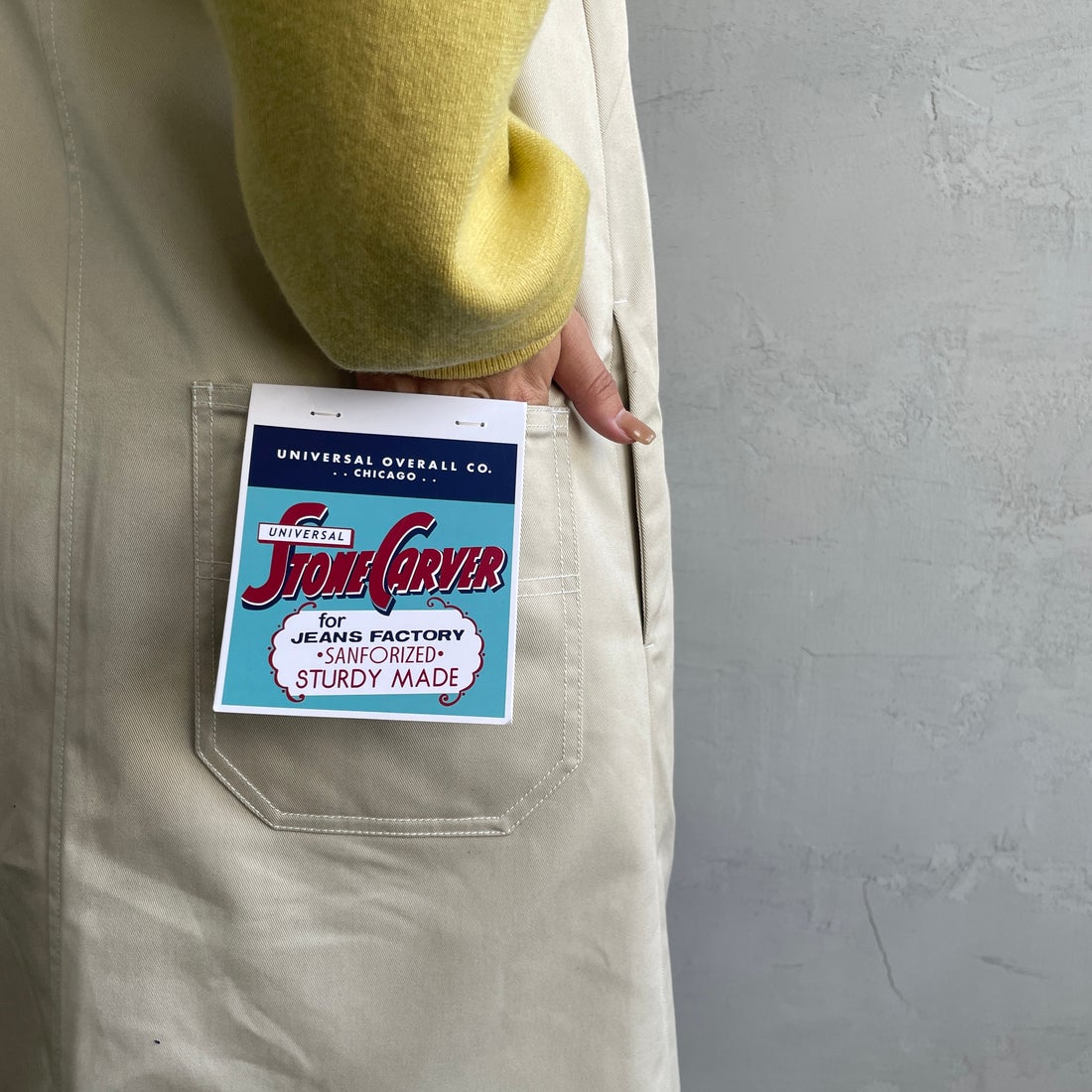 UNIVERSAL OVERALL [ユニバーサルオーバーオール] 別注 T/Cツイル ワークジャンパースカート [U2432710IN-JF] IVORY