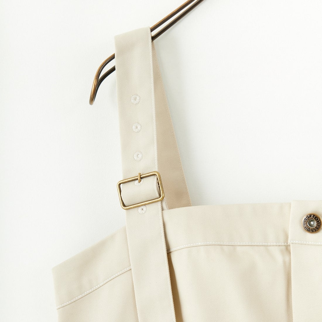 UNIVERSAL OVERALL [ユニバーサルオーバーオール] 別注 T/Cツイル ワークジャンパースカート [U2432710IN-JF] IVORY