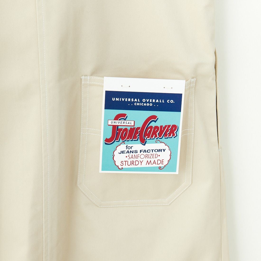 UNIVERSAL OVERALL [ユニバーサルオーバーオール] 別注 T/Cツイル ワークジャンパースカート [U2432710IN-JF] IVORY