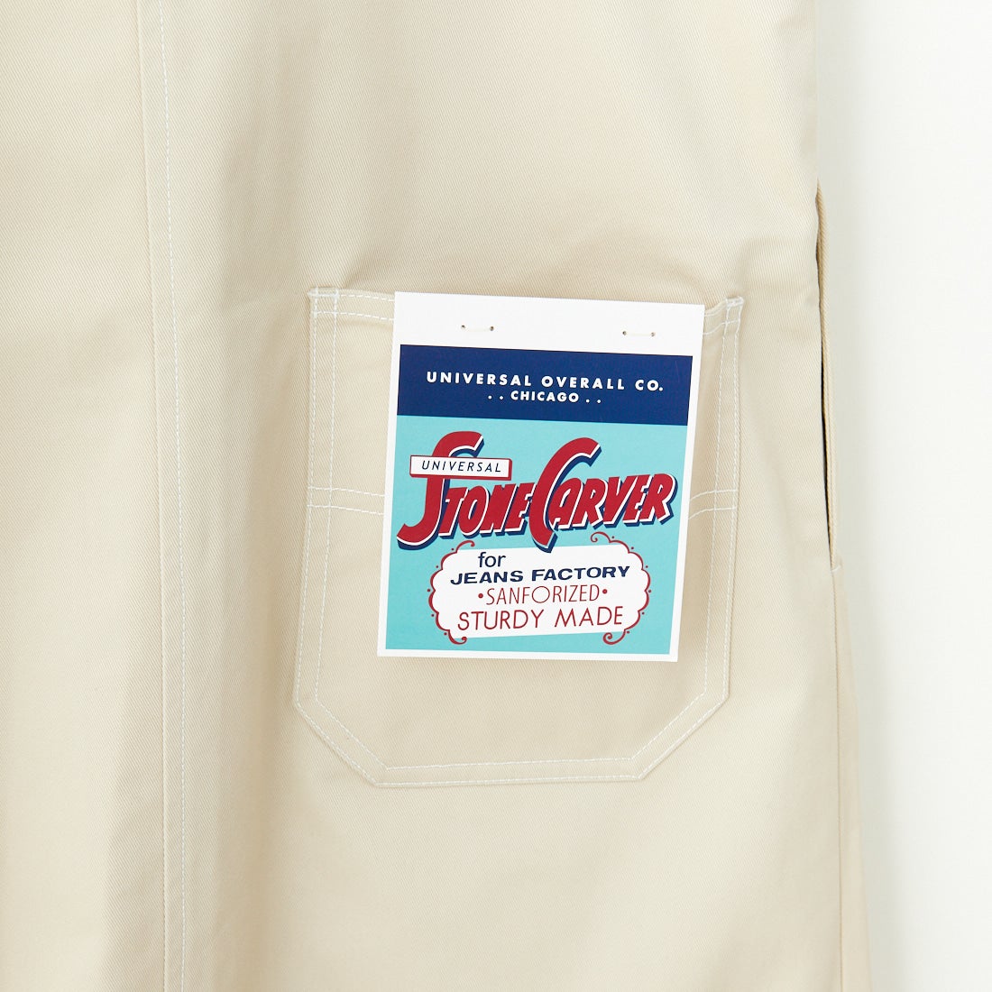 UNIVERSAL OVERALL [ユニバーサルオーバーオール] 別注 T/Cツイル ワークジャンパースカート [U2432710IN-JF] IVORY