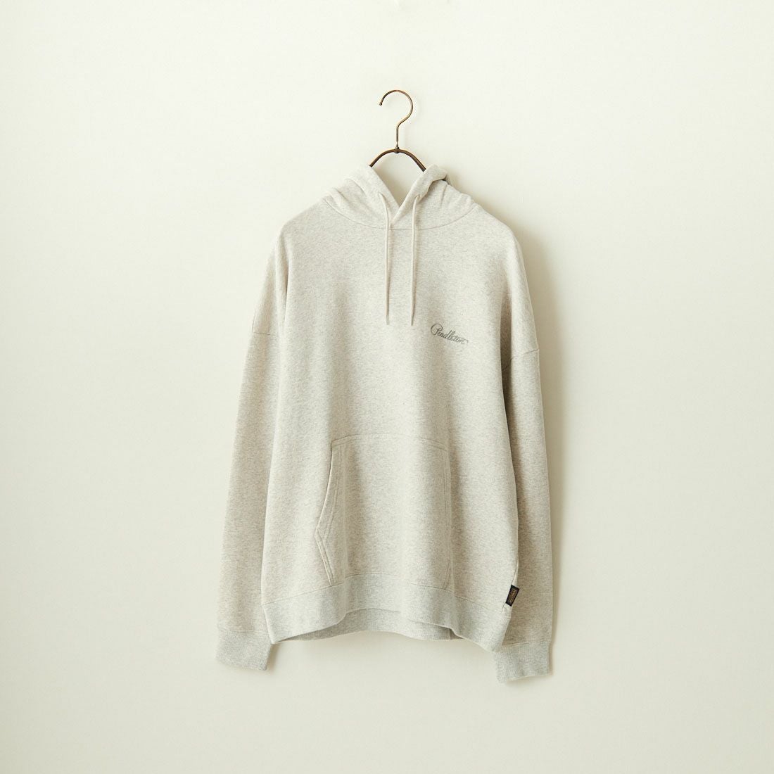 PENDLETON [ペンドルトン] 別注 ネイティブ柄 バックプリントフード刺繍スウェットパーカー [4475-7239-JF] ASH GRAY