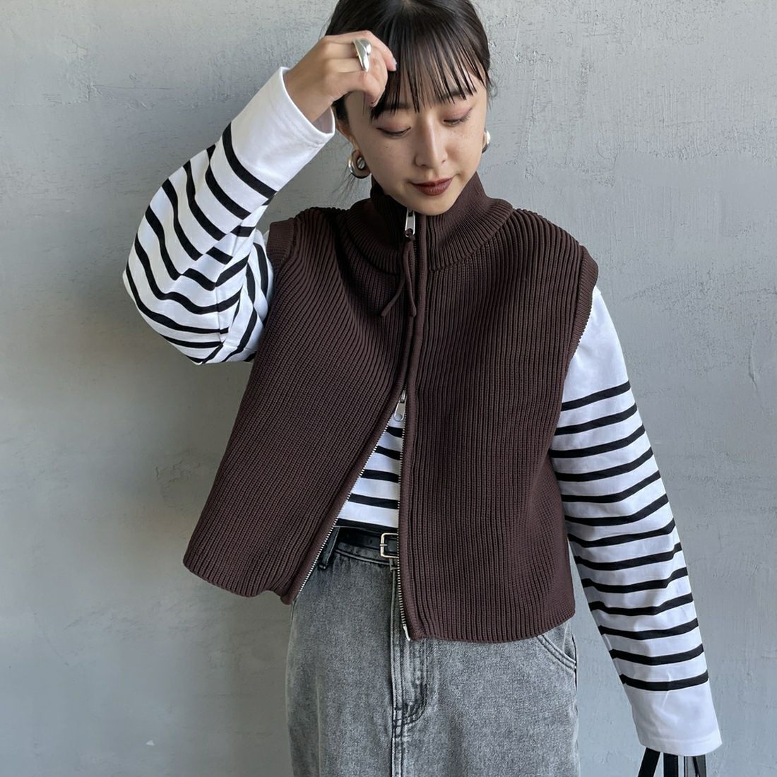 TRICOTS JEAN MARC [トリコット ジーン マルク] ニットベスト [SEVULLE