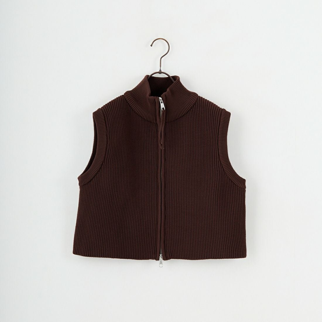 Maison de L'allure [メゾン ドゥ ラリュール] ドライバーズニットベスト [M24131020] 28 BROWN