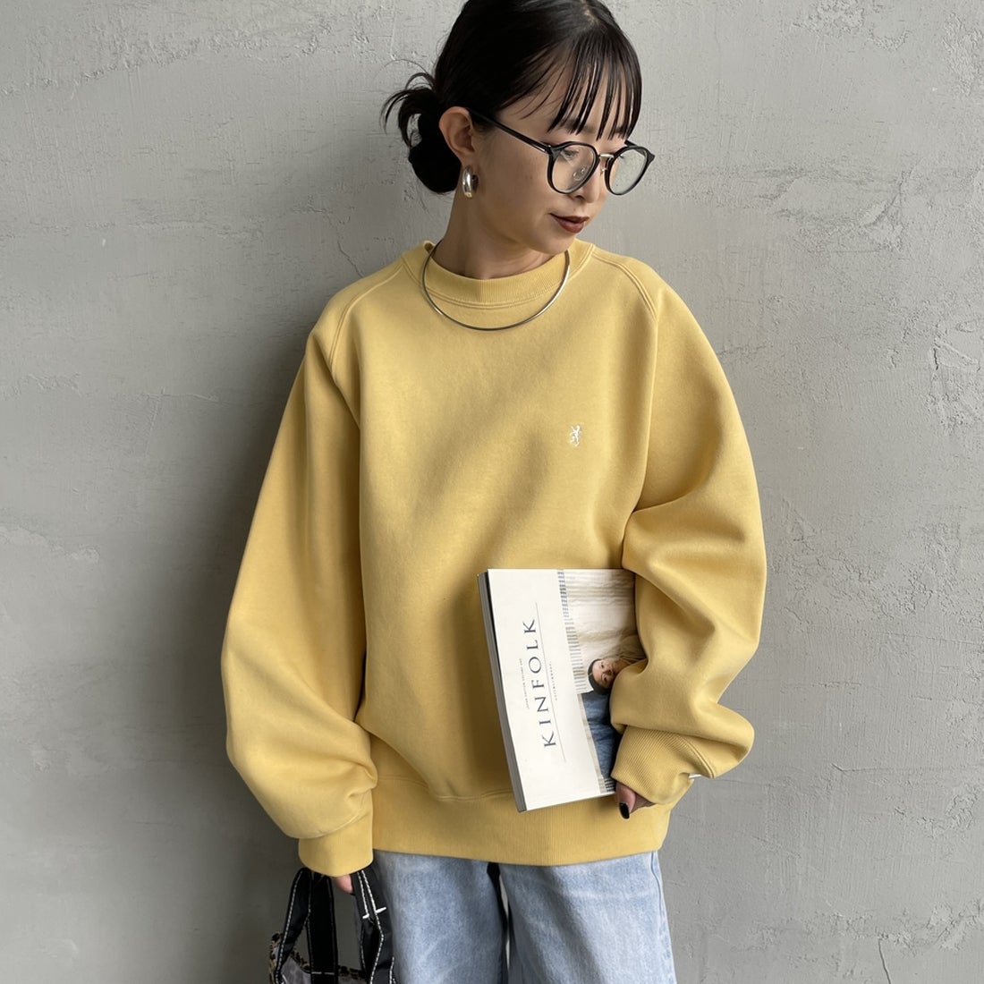 LT.YELLOW&&モデル身長：150cm 着用サイズ：14&&