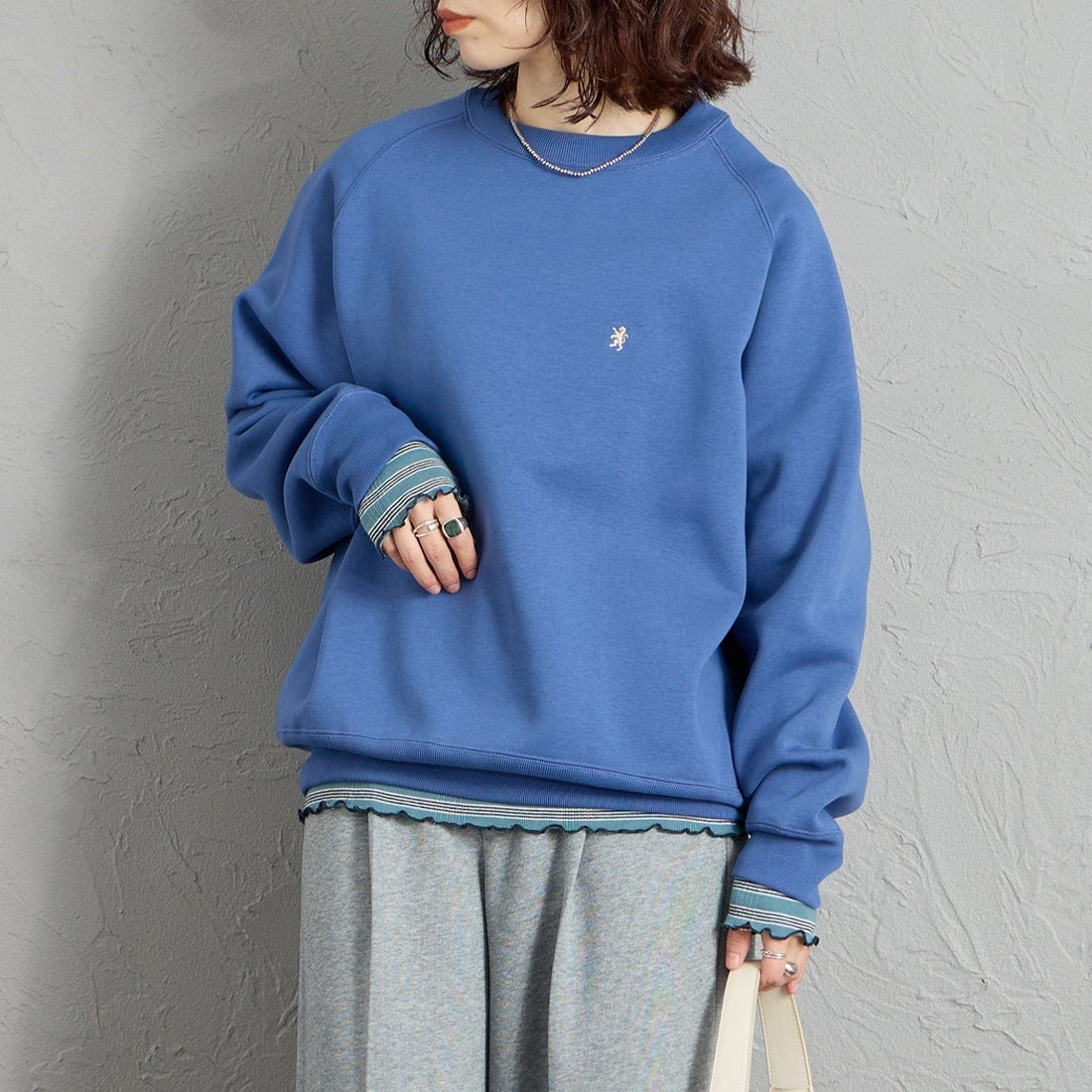 LT.BLUE&&モデル身長：158cm 着用サイズ：14&&
