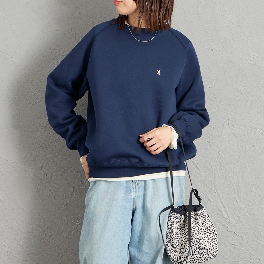 DEEP NAVY&&モデル身長：159cm 着用サイズ：14&&