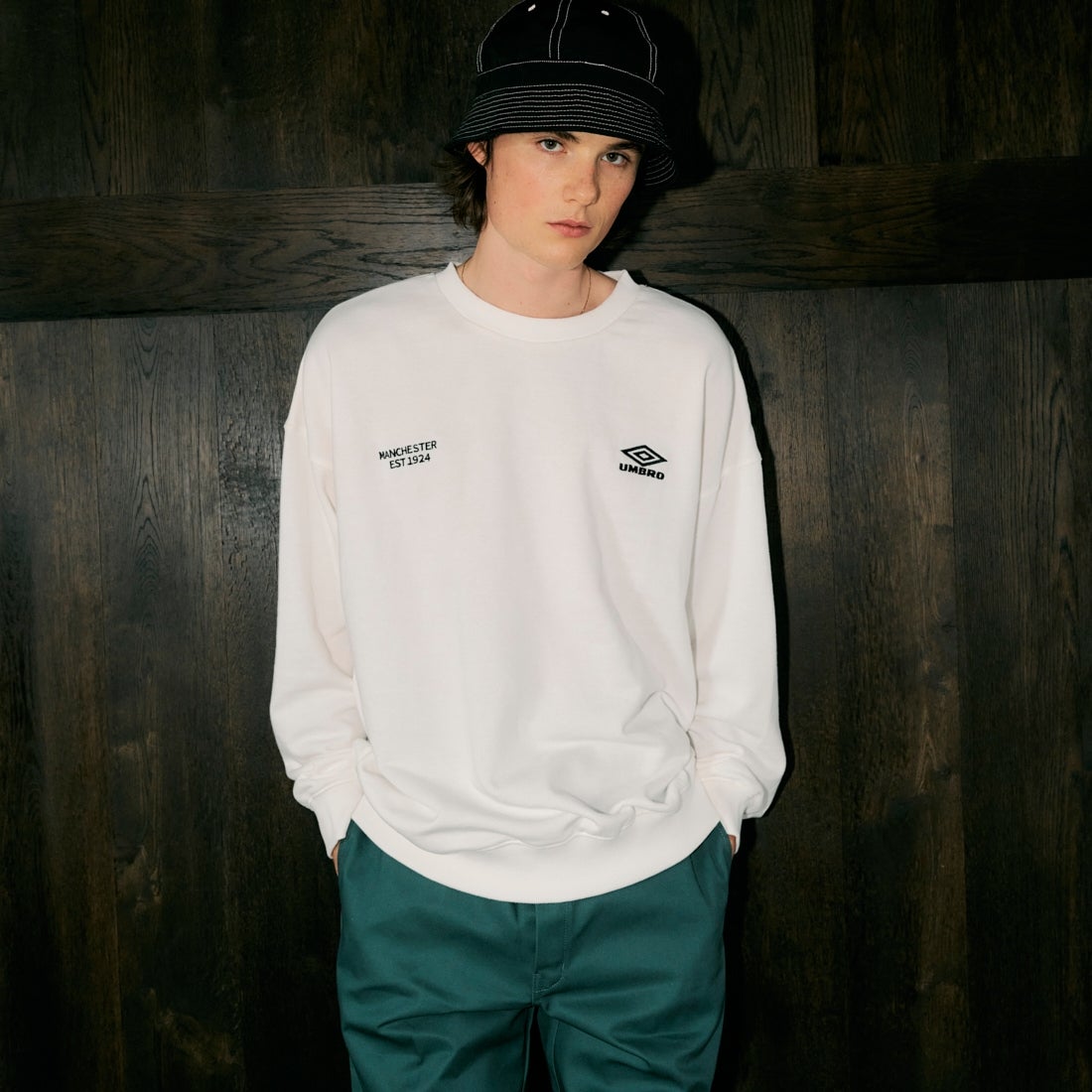 WHITE&&モデル身長：180cm 着用サイズ：L&&