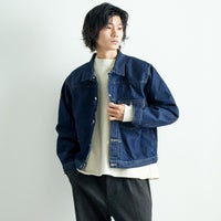 01 RINSE&&モデル身長：182cm 着用サイズ：L&&