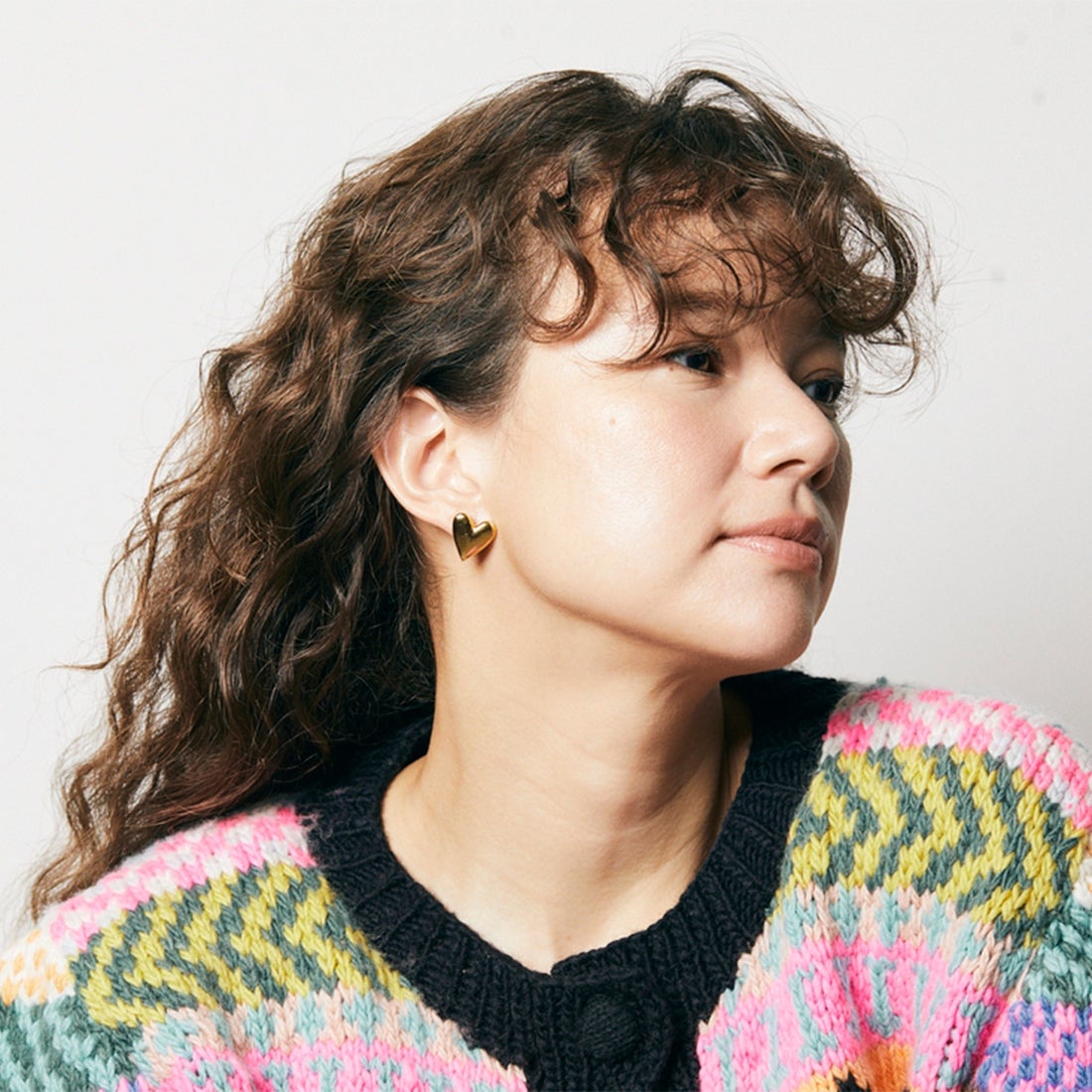 Baqless [バックレス] アミティ カリーヌゴールドピアス [AM-CLN-YG] GOLD